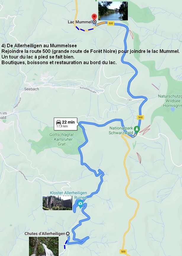 De Allerheiligen vers le Mummelsee